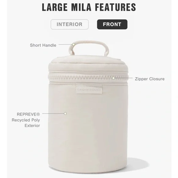 Dagne Dover Mila Toiletry Organizer - Large - Onyx / Black - Picture 8 of 8